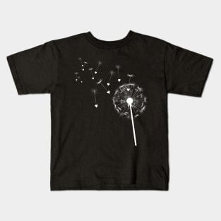 Dandelion Of Hearts Kids T-Shirt